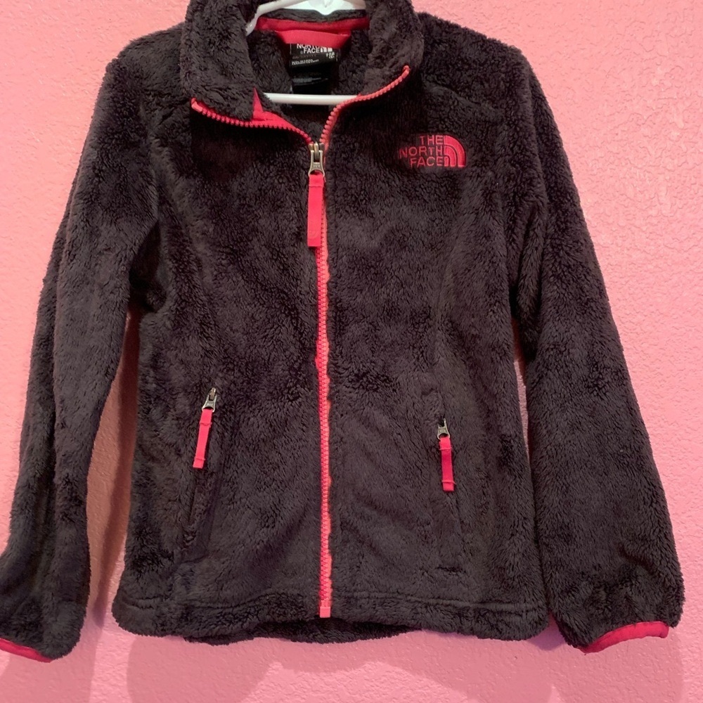 The North Face Gray&Pink Fleece Jacket - Picture 2 of 4